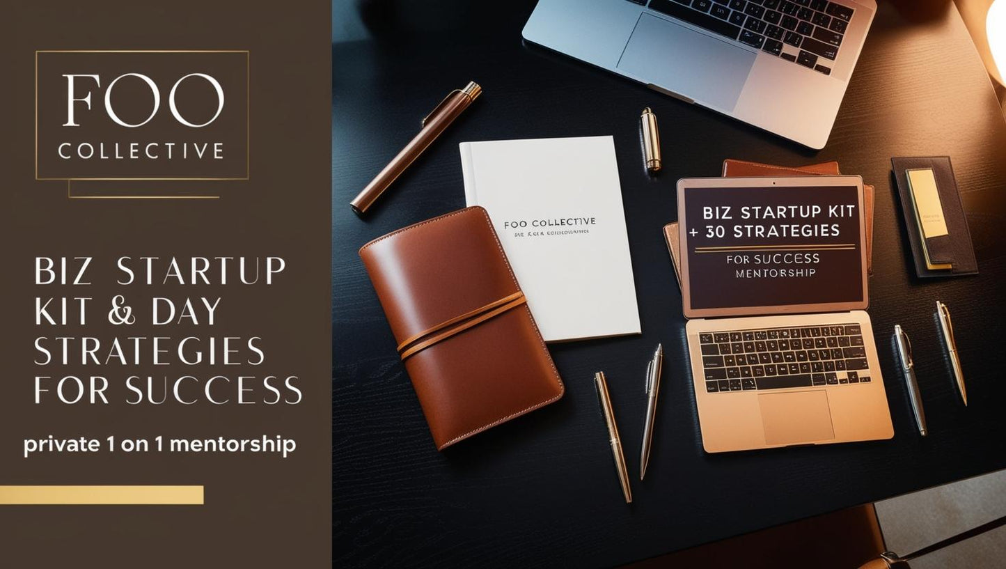 Foo Collective - Biz Startup Kit & 30 Day - Strategies for Success - Private 1 on 1 Mentorship